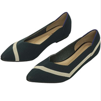 Chaussures plates pour femmes, respirantes, en tissu tissé, ballerines décontractées, mocassins de bureau, directement de l'usine