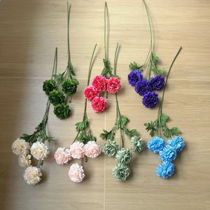 Fleur artificielle en soie Junheyuan, pivoine à tige unique, rose champagne, bleu ciel, vert clair, violet foncé, rose rouge, vert, pour la maison - Product Image 1