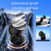 Chargeur de voiture sans fil magnétique 15W, rotation à 360 degrés, support de téléphone à charge rapide, support réglable pour tableau de bord et grille d'aération, USB C
