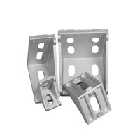Connecteur d'angle en aluminium moulé sous pression en forme de L pour profilés en aluminium 2020 3030 4040 4545 6060 8080 9090 pour cadres à rainures en T
