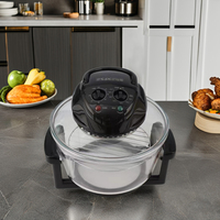 Four à friture sans huile numérique intelligent 20L en verre transparent, pour usage domestique et commercial, alimentation électrique pour hôtels