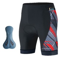 Pantalon de cyclisme rembourré en gel, trois poches, pour hommes, pour VTT et route, avec bretelles, short de cyclisme