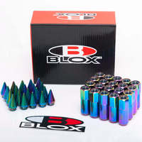 BLOX aluminium à pointes Tuner roues écrous de roue M12X1.5 60mm étendu JDM voiture de course jantes boulons M12X1.25 550NSPK