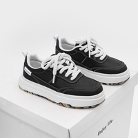 Vente en gros de baskets à plateforme à semelle épaisse pour hommes, pointures 39-44, chaussures de skate tendance, semelle épaisse, streetwear, chaussures de marche quotidiennes