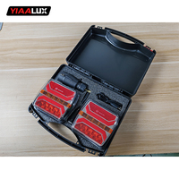 Kit d'éclairage LED magnétique sans fil pour remorque 12V 24V, feu arrière de camion, feu stop, clignotant, feu de signalisation, étanche pour remorquage