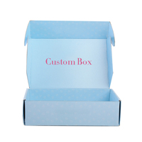 Boîtes d'expédition roses avec logo personnalisé pour sweats à capuche boîte en carton ondulé pliable boîtes postales d'emballage de sous-vêtements vêtements