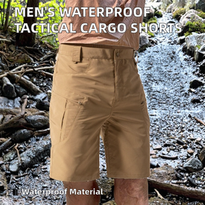 Pantalon tactique pour homme 100% coton, imperméable, respirant, écologique, anti-déchirure, en tissu ripstop, avec fermeture éclair, multi-poches, pour la randonnée et la chasse en été - Product Image 2