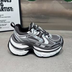 Zapatos Estilo Dad de París para <span class=keywords><strong>Mujer</strong></span>, Novedad 2025, Plataforma con Suela Gruesa, Aumento de Altura, Malla de Fibra Superfina, Transpirables, Ligeros, Otoño - Product Image 5