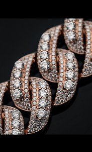 Elegante pulsera de moissanita de lujo 925 plata esterlina Iced Out Hip Hop joyería para hombres y mujeres Cadena de diamantes personalizada - Product Image 2