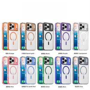 Funda Transparente para Teléfono Móvil con Protección de Lente Magnética Antiarañazos para iPhone 17Air 16 15 14Pro Max, Carcasa Trasera Transparente Resistente a Golpes - Product Image 2