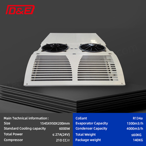 เครื่องปรับอากาศสำหรับรถบัส รถตู้ ระบบทำความเย็น DC24V ประสิทธิภาพสูง สำหรับจอดรถบัส  จากโรงงานโดยตรง - Product Image 4