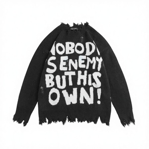 OEM ODM Autumn Breathable Acrylic Crew Neck Jacquard Knitted <b>Pullover</b> <b>Sweater</b> Men Designer Custom - Product Image 2