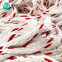 Corde tressée creuse 12 brins UHMWPE 30-80MM, Corde pour ascenseur électrique, Corde statique flottante vintage 8mm pour bateau, Corde de palan marin