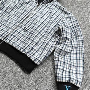 เสื้อแจ็คเก็ตสตรีทแวร์แบบซิป ดีไซน์คุณภาพสูง ผ้าสองชั้นบุด้วยผ้าฟลานเนล ด้านในเป็นผ้าเฟรนช์เทอร์รี่ เสื้อฮู้ดดี้แบบกลับด้านได้สำหรับผู้ชาย - Product Image 6
