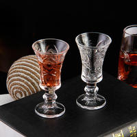 Verres à liqueur à base épaisse de 1,5 oz, verres à liqueur transparents, mini verres à vin, verres à whisky fantaisie, whisky, tequila, vodka, ensemble de whisky, articles promotionnels pour boissons