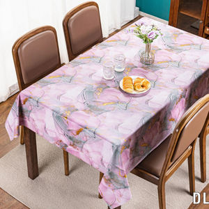 <span class=keywords><strong>Nappe</strong></span> <span class=keywords><strong>cirée</strong></span> creuse en PVC or blanc pour la maison de luxe léger - Product Image 6