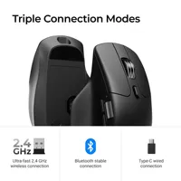 Mouse Gaming Nirkabel Keychron M6 Tri-mode, Ringan dan Ergonomis, Polling Rate 8K, Mode Scrolling Ganda, Semua Sakelar Mikro Senyap