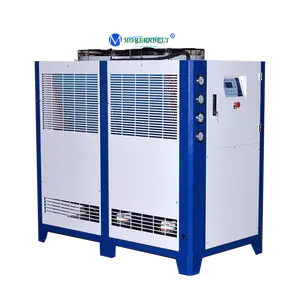 Su soğutma sistemi 10HP 12 HP glikol kayar kompresör endüstriyel su soğutucu