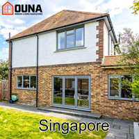 Ventana Panorámica Plegable de Aluminio con Vidrio Templado de Alta Eficiencia Energética para Proyectos de Ingeniería en Singapur de OUNA
