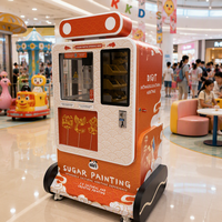 Distributeur automatique commercial de bonbons modèle Panda SU4Sugar, imprimante de bonbons IA pour parcs d'attractions et centres commerciaux