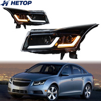 Feux avant Hetop Cruze 2008-2016, lampes avant améliorées, feux LED pour voiture, feux de jour DRL, accessoires de tuning pour Chevrolet