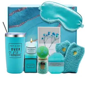 Relaxing Thinking Of You Aromatherapy Stress Relief Spa Basket Get Well Package Soon Gift Set Box