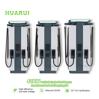 Chargeur rapide pour véhicules électriques DC 40KW 80KW CCS2 CCS1 IP55 Utilisation en extérieur Certifié CE TUV Écran 7 pouces 12 pouces