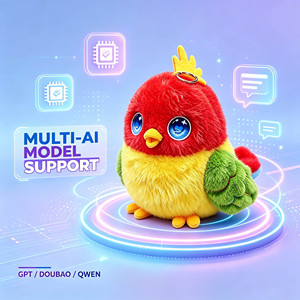 Juguete de Peluche OEM con Tecnología Interactiva de IA y Función de Voz Multilingüe para Juguete Inteligente, Servicio de Fabricación Personalizada ODM - Product Image 4