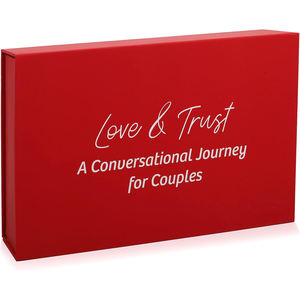 تصميم فريد من طابقين ألعاب البطاقات للأزواج بطاقات محادثة الحب الأحمر بطاقات ألعاب للأزواج - Product Image 5