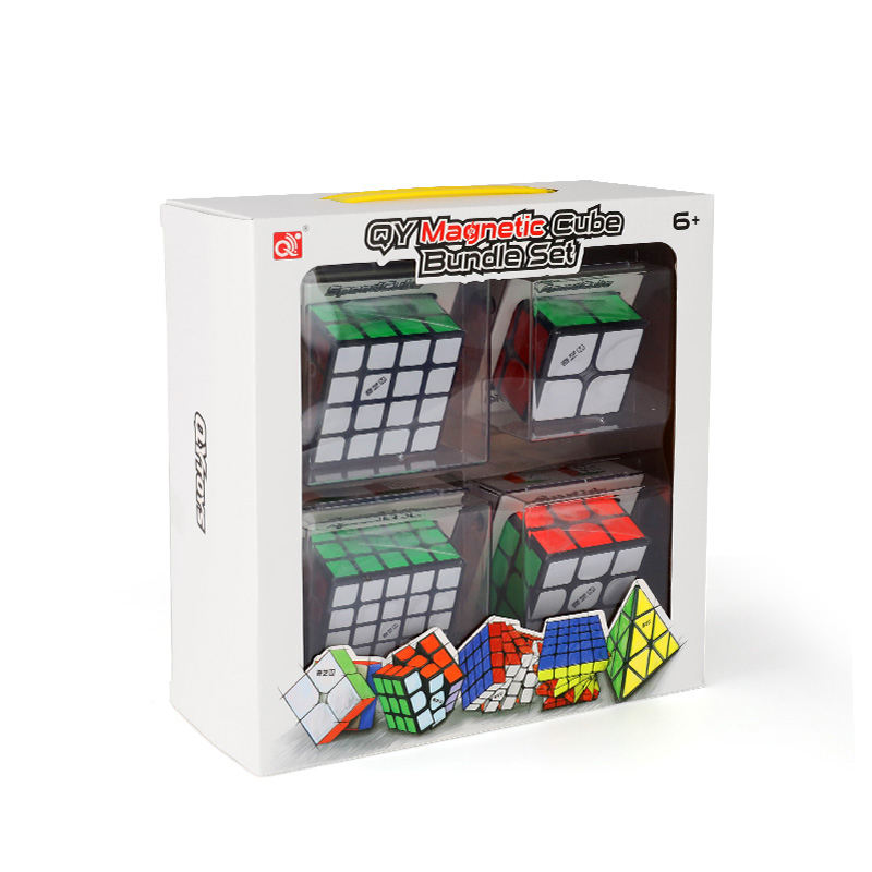 Qiyiスピードキューブセット2x2 3x3x4 5x5 M磁気マジック
