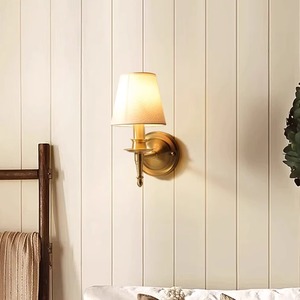 Applique murale <span class=keywords><strong>de</strong></span> luxe en laiton orné avec abat-jour en tissu traditionnel, luminaire décoratif d'intérieur pour maison, villa, hôtel - Product Image 6