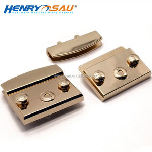 Sac à main en alliage doré léger pour femme, Design à la mode, presse-étoupe de serrure à pression - Product Image 4