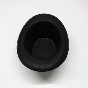 Sombrero de mago negro para actuaciones en escenario, accesorios mágicos transpirables unisex para adultos, protección solar - Product Image 4
