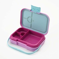 Boîte à lunch scolaire écologique pour enfants, boîte à bento portable pour enfants avec 4/5 compartiments, récipient de préparation de repas pour tout-petits, étanche