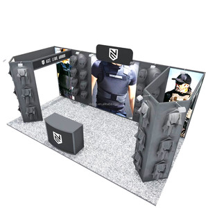 <span class=keywords><strong>10x20</strong></span> Modular EXPO Booth thiết kế hiển thị khung nhôm Backlit triển lãm đảo gian hàng triển lãm cho triển lãm thương mại - Product Image 3