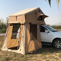 Tente de toit de voiture SUV 4x4 tout-terrain pour le camping en plein air avec annexe