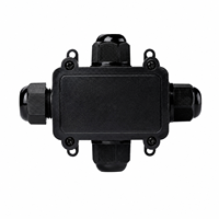Boîtier de jonction étanche IP68, ignifuge UL94V-2, connecteur de câble extérieur 4 voies pour projets d'éclairage sous-marin et souterrain
