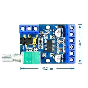 DY-AP3015 Dual Channel 30W X 2 DC 8-24V Klasse D Hochleistungs-Stereo-Digital platine Potentiometer mit einstellbarer Lautstärke" - Product Image 4
