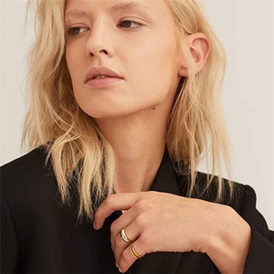 Hot Selling Custom Fashion Women Jewelry <b>Ring</b> Stainless Steel Irregular Star <b>Cz</b> <b>Rings</b> - Product Image 2