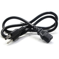 Cable de alimentación de CA de 3 clavijas US American NEMA 5-15p enchufe macho a conector hembra IEC C13 cable de alimentación para monitor, escáner, impresora