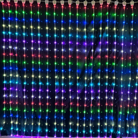 Luces Inteligentes para Cortinas RGB con Control Remoto por Aplicación, Luces de Cadena para Ventanas Programables, Luces de Cortina de Arcoíris