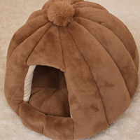 Produit pour animaux de compagnie en gros, lit pour chien ou chat de petite taille, en peluche, détachable, pour l'intérieur