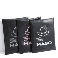 Sacs polymailers adhésifs en plastique personnalisés, sacs de courrier noirs pas chers, enveloppes d'expédition pour vêtements, sacs d'expédition postale