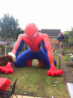 Modèle gonflable de Spiderman de dessin animé gonflable d'homme d'araignée géant promotionnel commercial extérieur pour la publicité
