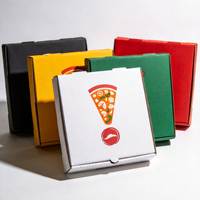 Boîte à pizza en carton ondulé blanc personnalisée de 18 pouces avec impression haute définition pour l'emballage de livraison de pizzas de marque