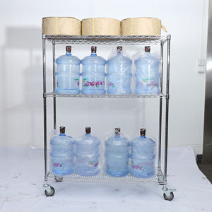 Portaoggetti Mobile in acciaio rimovibile con freni per gabbia Mobile con ruote per molteplici scenari - Product Image 3