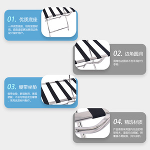 Porte-bagages d'hôtel en acier inoxydable, porte-vêtements pour chambre d'hôtes/chambre à coucher, porte-vêtements pliable pour la maison - Product Image 5