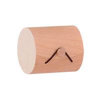 Boîte à thé et de rangement en bois de bouleau biodégradable, ronde, personnalisée, avec logo gravé au laser, taille personnalisée, multifonctionnelle
