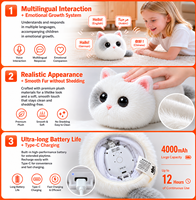 Juguete Inteligente con IA, Robot Mascota, Gato Electrónico para Niños, Control por Voz y Táctil Mediante Aplicación, Venta al Por Mayor