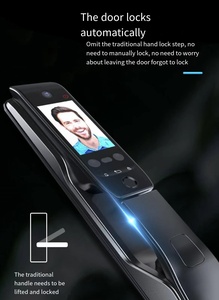 אפליקצית tuya-נשלטת כניסה חכמה פנים ו-3D קורא טביעות אצבע קישוריות wifi דלת כניסה דיגיטלית - Product Image 6